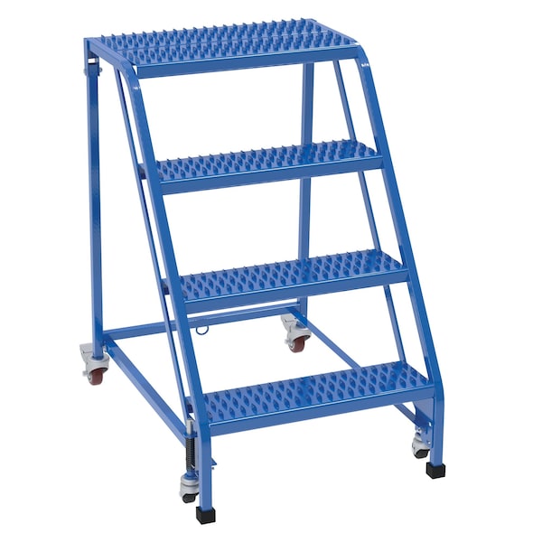 40 H Steel PW Ladder, Grip Strut, 4 Step, No Rail, 4 Steps